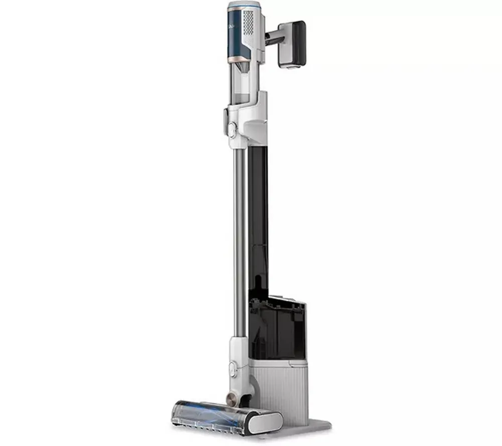 Shark BU3521UK Clean & Empty Cordless Vacuum Cleaner & Auto-Empty System, White