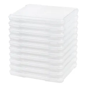 Slim Portable Project Case, 10 Pack, Clear