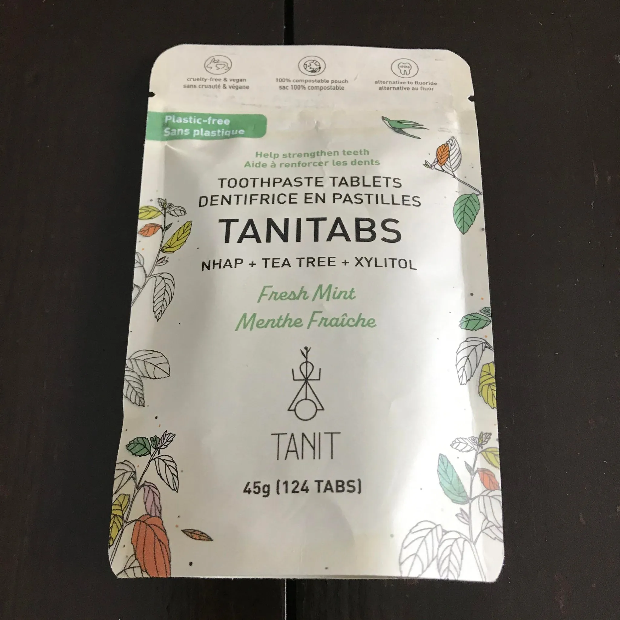 TANIT Mint Toothpaste Tablets