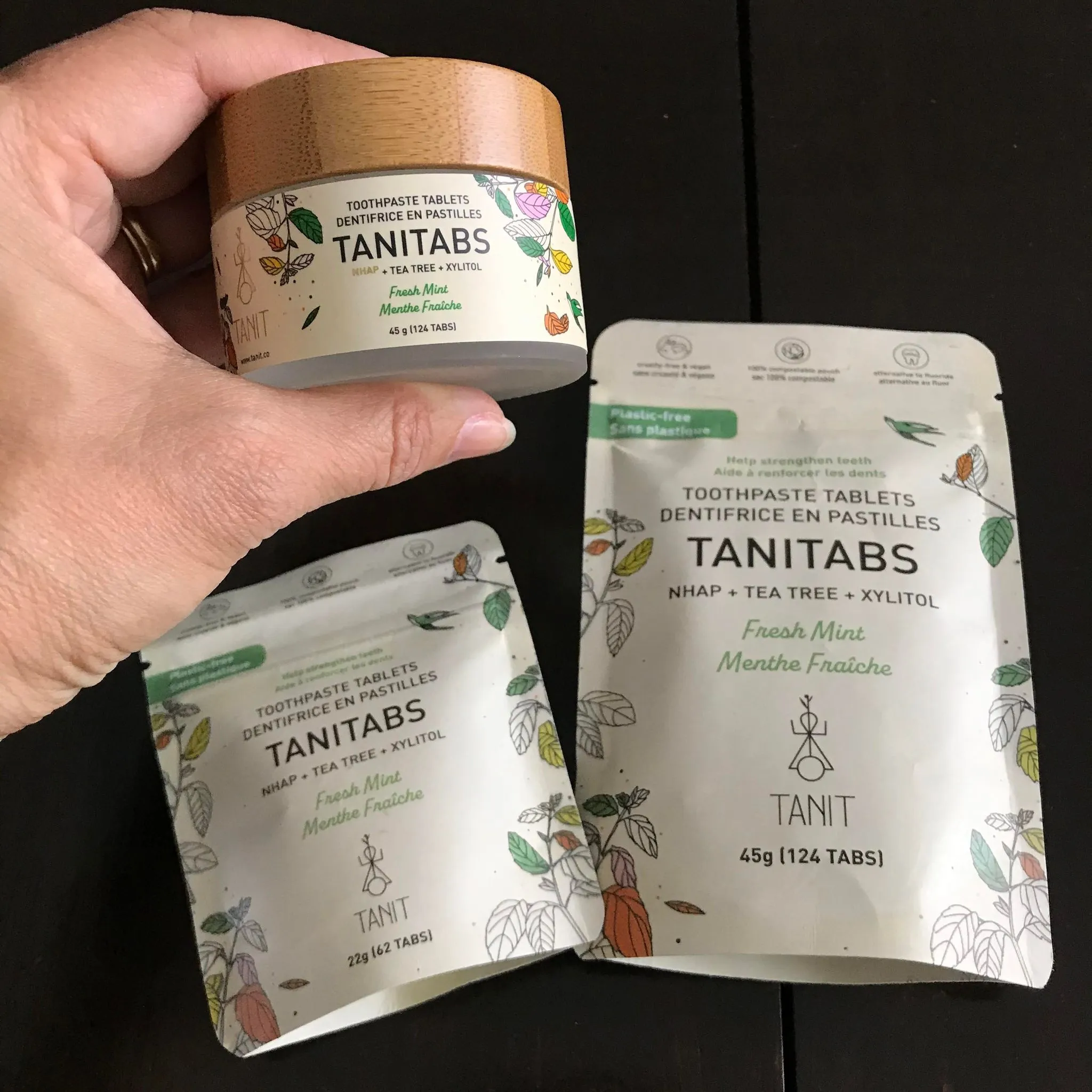 TANIT Mint Toothpaste Tablets