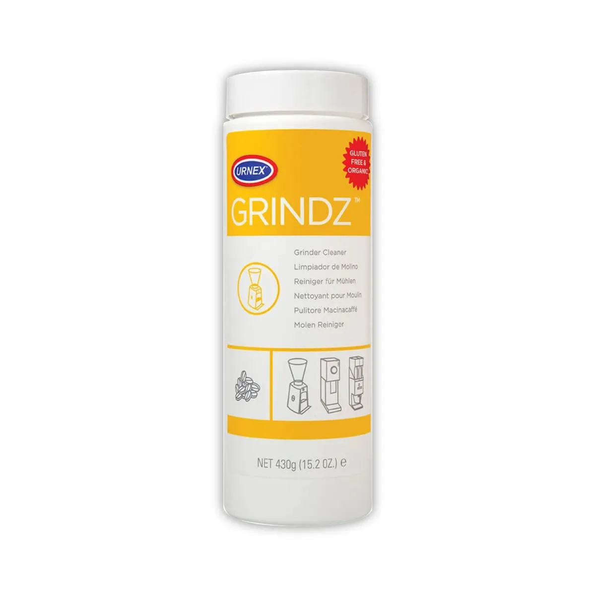 Urnex Grindz Coffee Grinder Cleaning Tablets Bulk 3 Pack (1.3kg / 45.6oz)