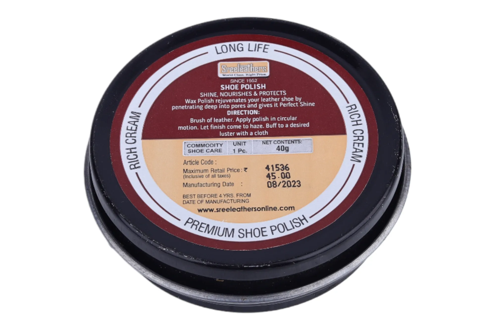 Wax Shoe Polish 41536 (TAN)