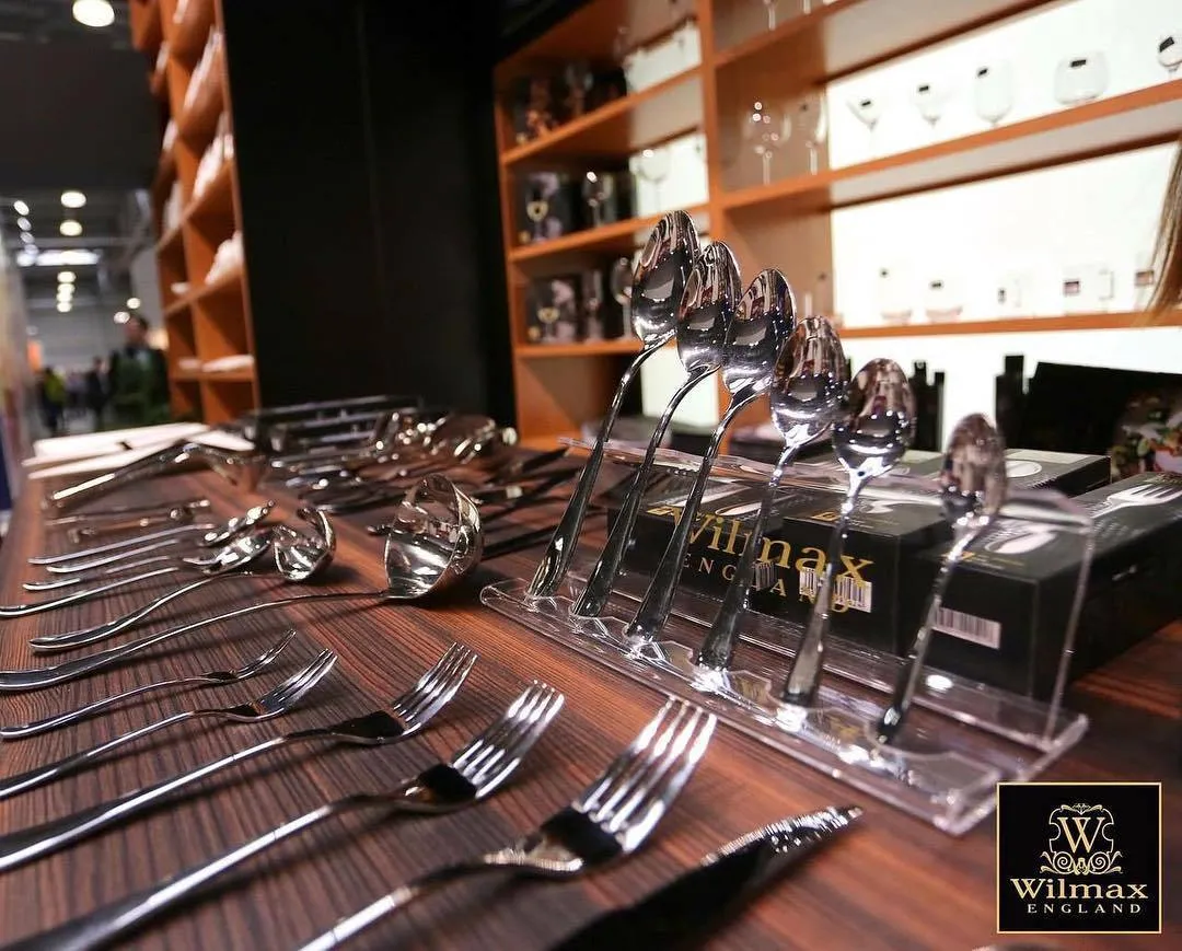 Wilmax Porcelain Set Of 12 Dessert Spoon 7.5" inch | 19 Cm
