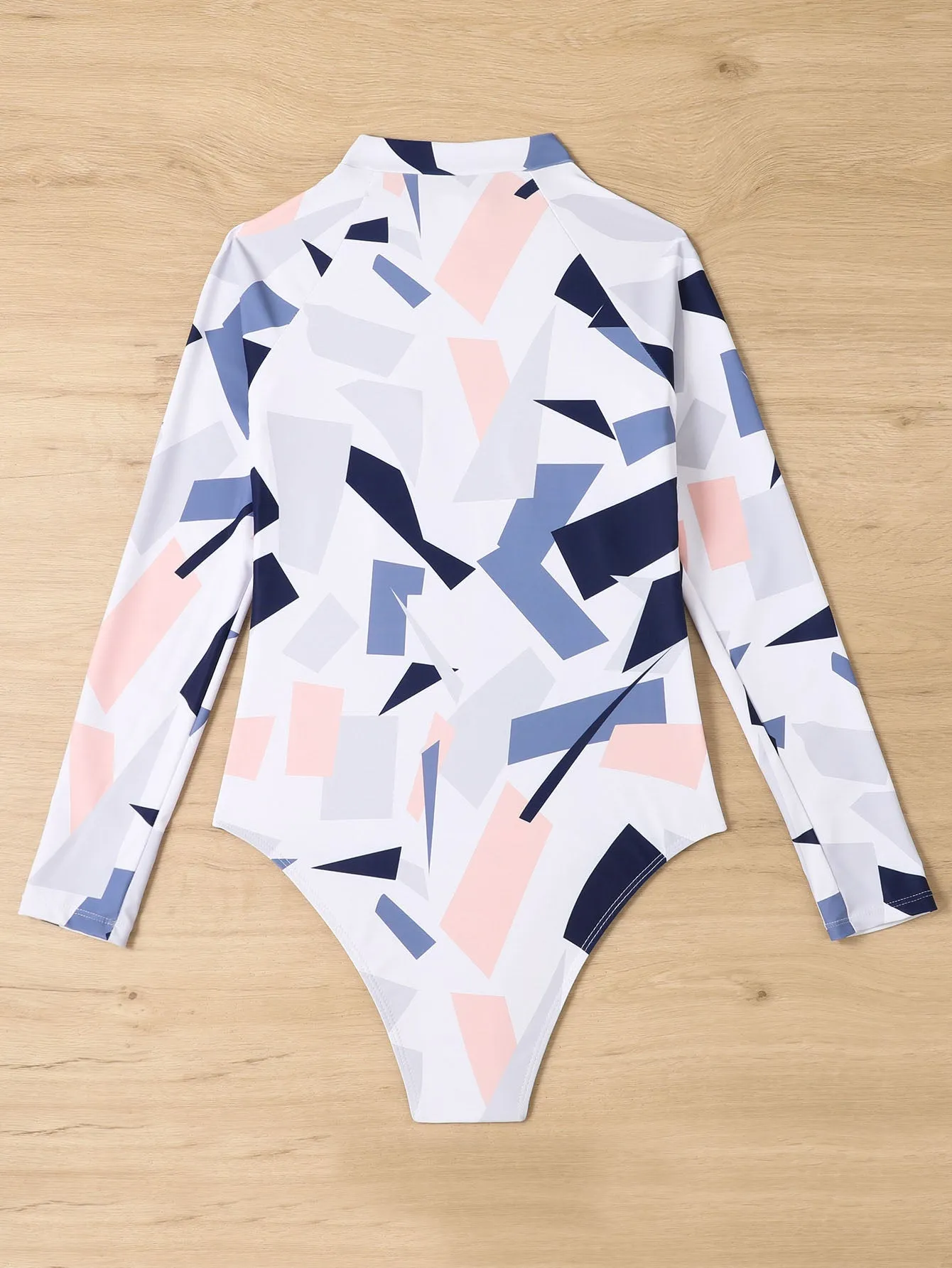 Women's Printed Long Sleeve One Piece Swimsuit in Multiple Colors UPF50  Rash Guard